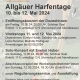 Allgäuer Harfentage vom 10.05. - 12.05.2024